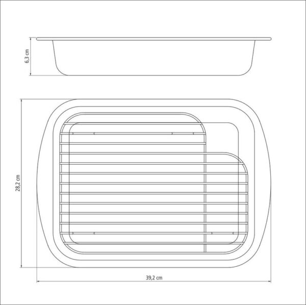 Tramontina - 34cm Roasting Pan with Grill - Image 2