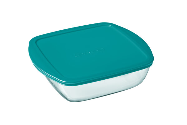 Pyrex - Square dish with lid - Shallow version - 1.6LT