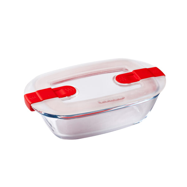 Pyrex - Rectangular dish with lid - 400ml